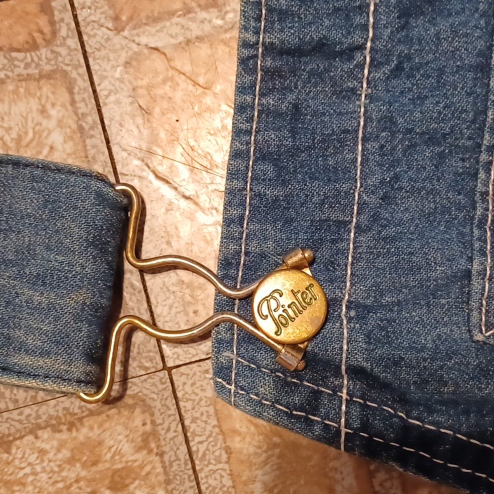 Vintage Bided Overalls Pointer Removeable Suspend… - image 5